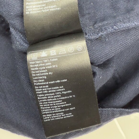 BA&SH Mustang Night Blue Navy Cotton Paperbag Shorts sz 1 / S - Picture 11 of 13